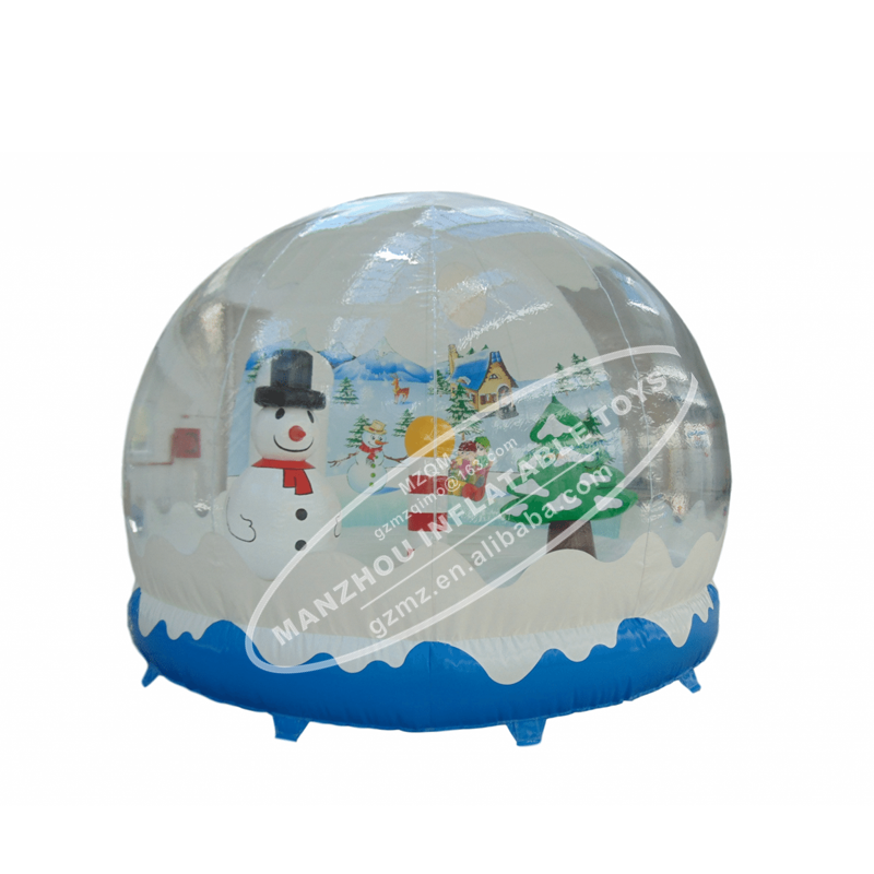 Giant Snow Globe Photo Booth Christmas Inflatable Bounce House