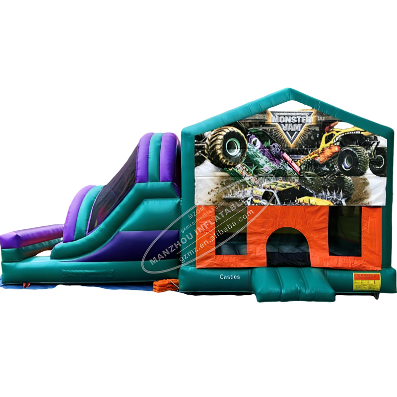 giant monster truck combo inflatable for kids