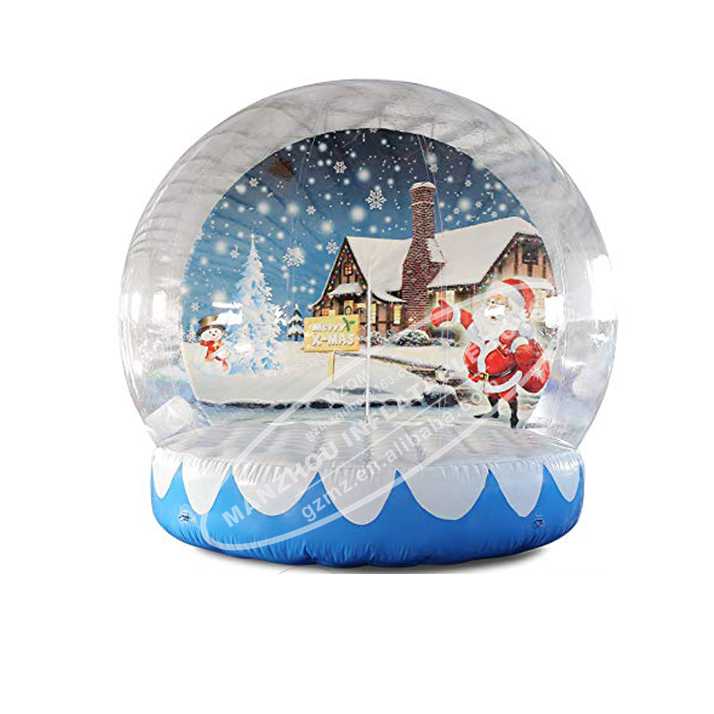 Giant Snow Globe Photo Booth Christmas Inflatable Bounce House