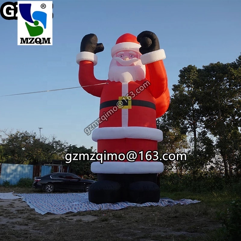 30ft 25ft Backpack inflatable black christmas inflatable santa claus old man