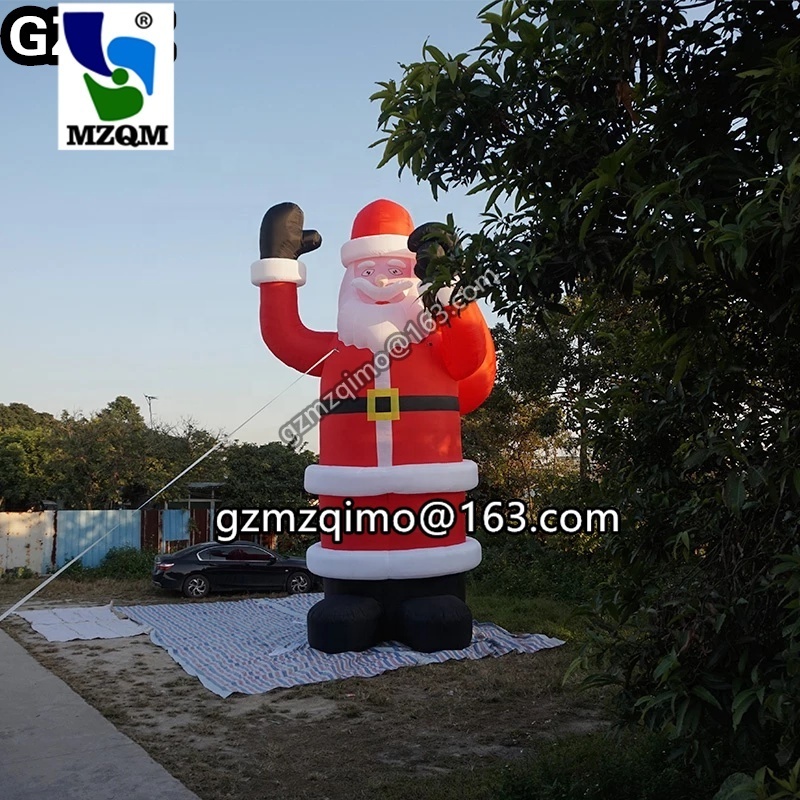 30ft 25ft Backpack inflatable black christmas inflatable santa claus old man