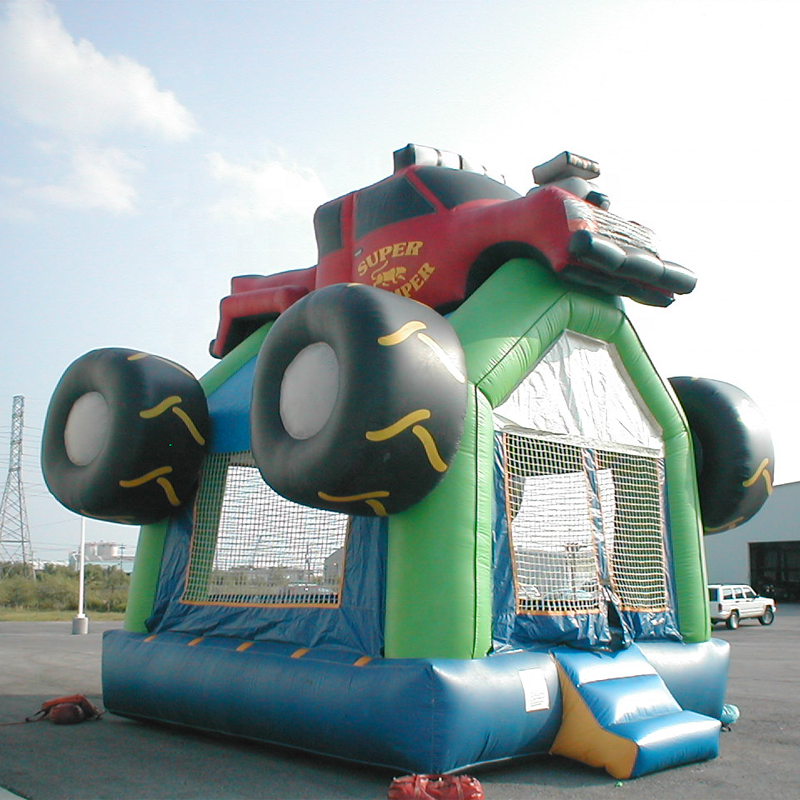 Custom Giant Inflatable Monster Truck Pickup Bounce House Jumping Bouncy Castle Truck Grave Digger