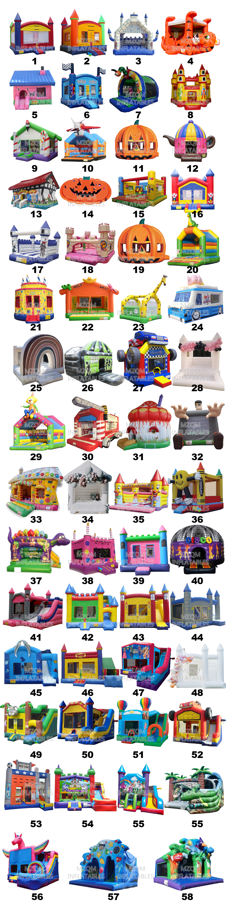 Inflatable Castle bouncy jumping bouncer/Bounce House cars for kids