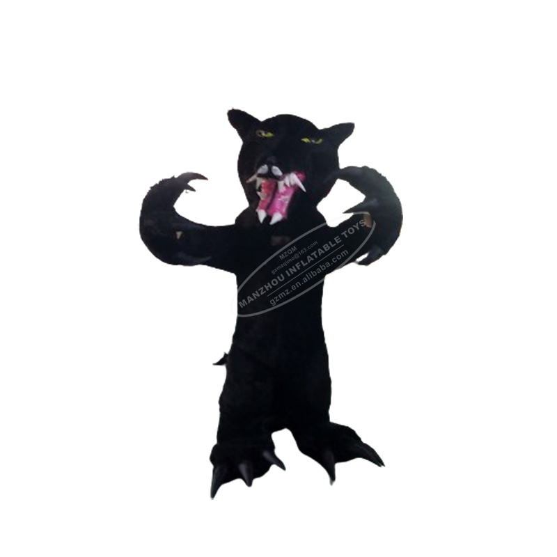 Black Wolf Fursuit Mascot Costume Husky Dog Fox Performance Cosplay Dress