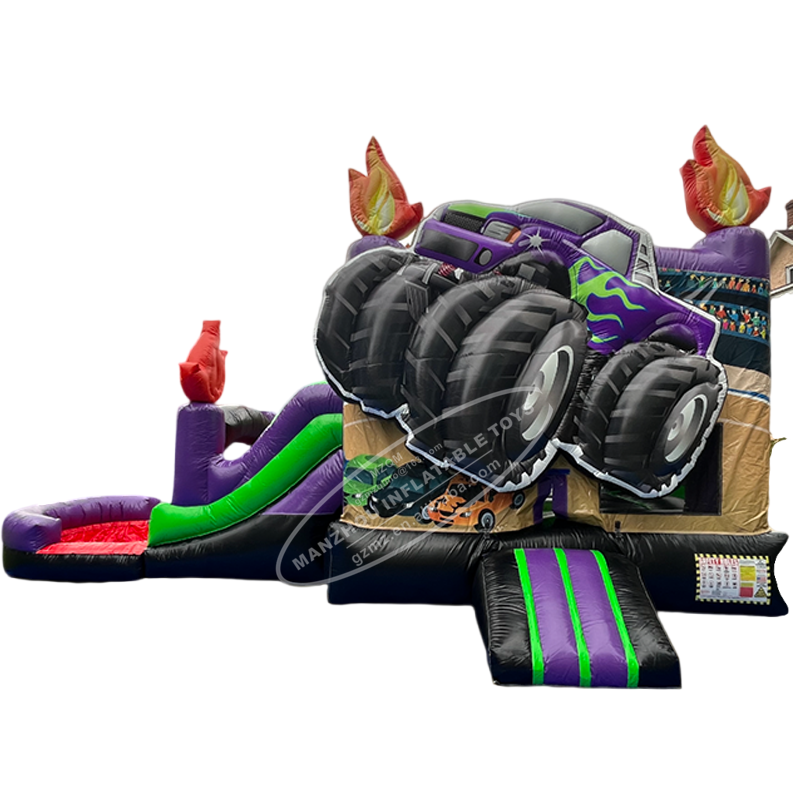 giant monster truck combo inflatable for kids