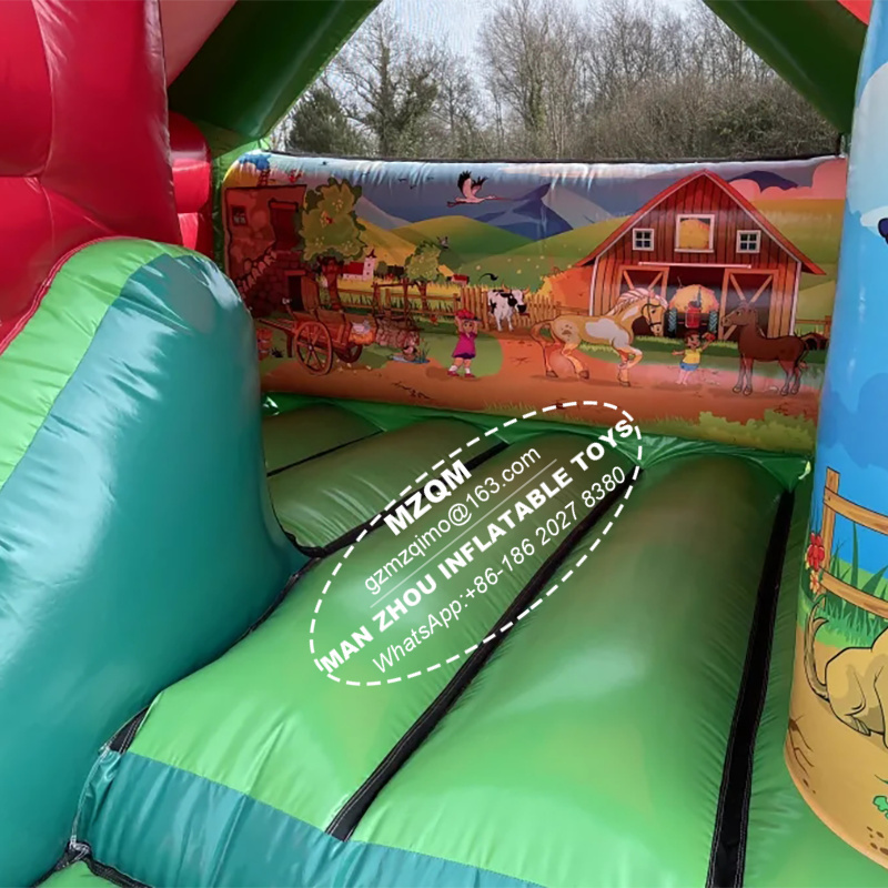 giant Tractor Bounce and Slide Bouncy Castle Combo