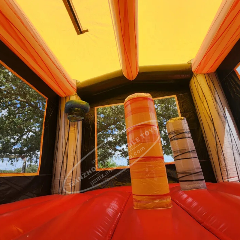 giant monster truck bounce house slide combo