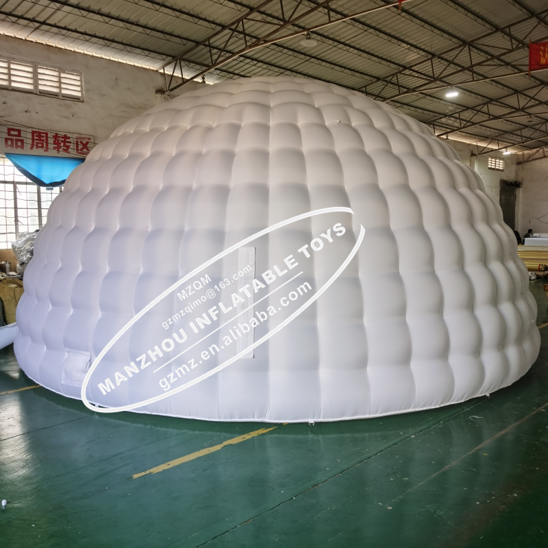 Customized White Inflatable Air Igloo Dome Luna Tent balloon for rental