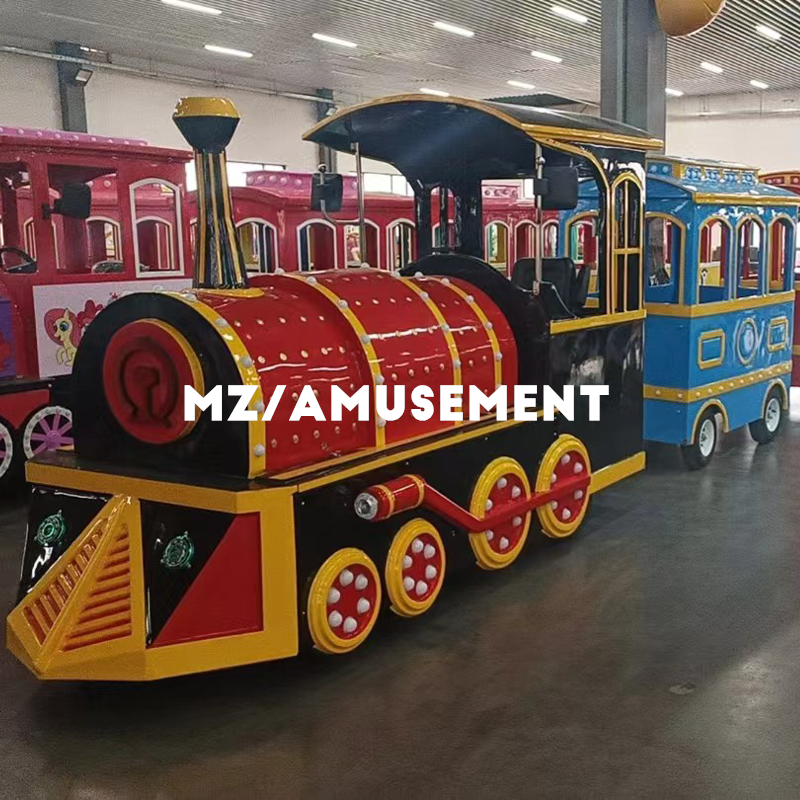 Wholesale Kids Electric Amusement Park Rides Mini Trackless Train For Sale