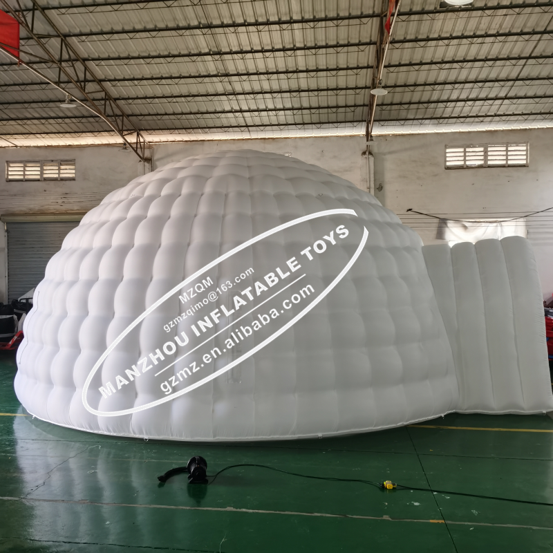 Customized White Inflatable Air Igloo Dome Luna Tent balloon for rental