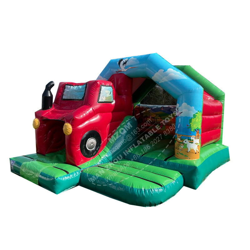 giant Tractor Bounce and Slide Bouncy Castle Combo