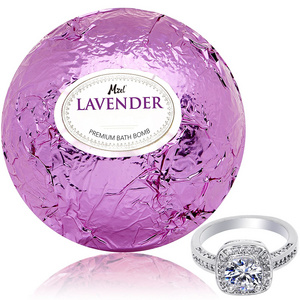 Hot Selling Lavender Bath Bomb with Ring Surprise Inside