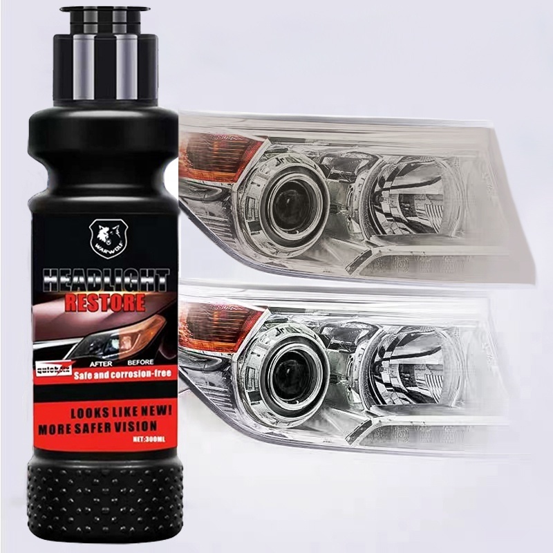 Easy Operation DIY Car Ceramic Headlight Restoration Cleaning Polishing Kit for Restore Care Sun Damaged Headlights