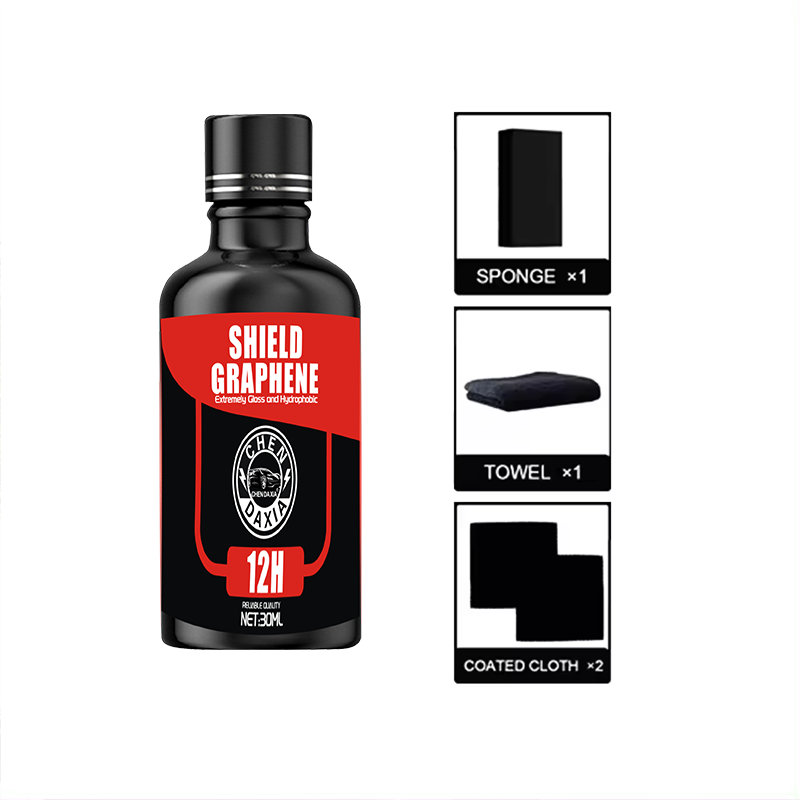 Car Advanced Graphene Ceramic Coating 30ml 10H Graphene Coating for Car Detailing Professionals Patented UV Glow Technology