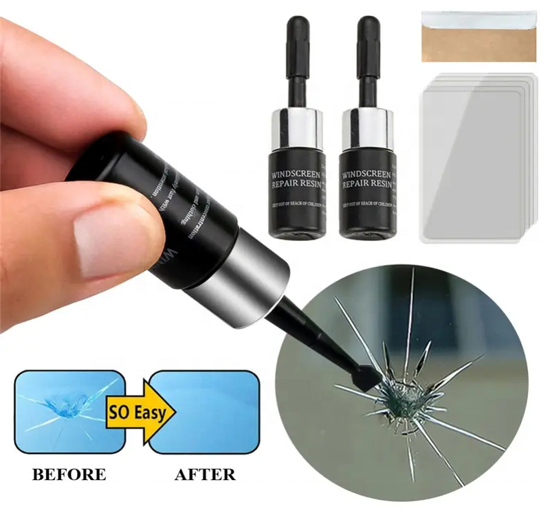 Windshield Repair Kit Automotive Glass Nano Repair Fluid Car Window Glass Crack Chip Repair Kit Window Screen Curing Glue Tools