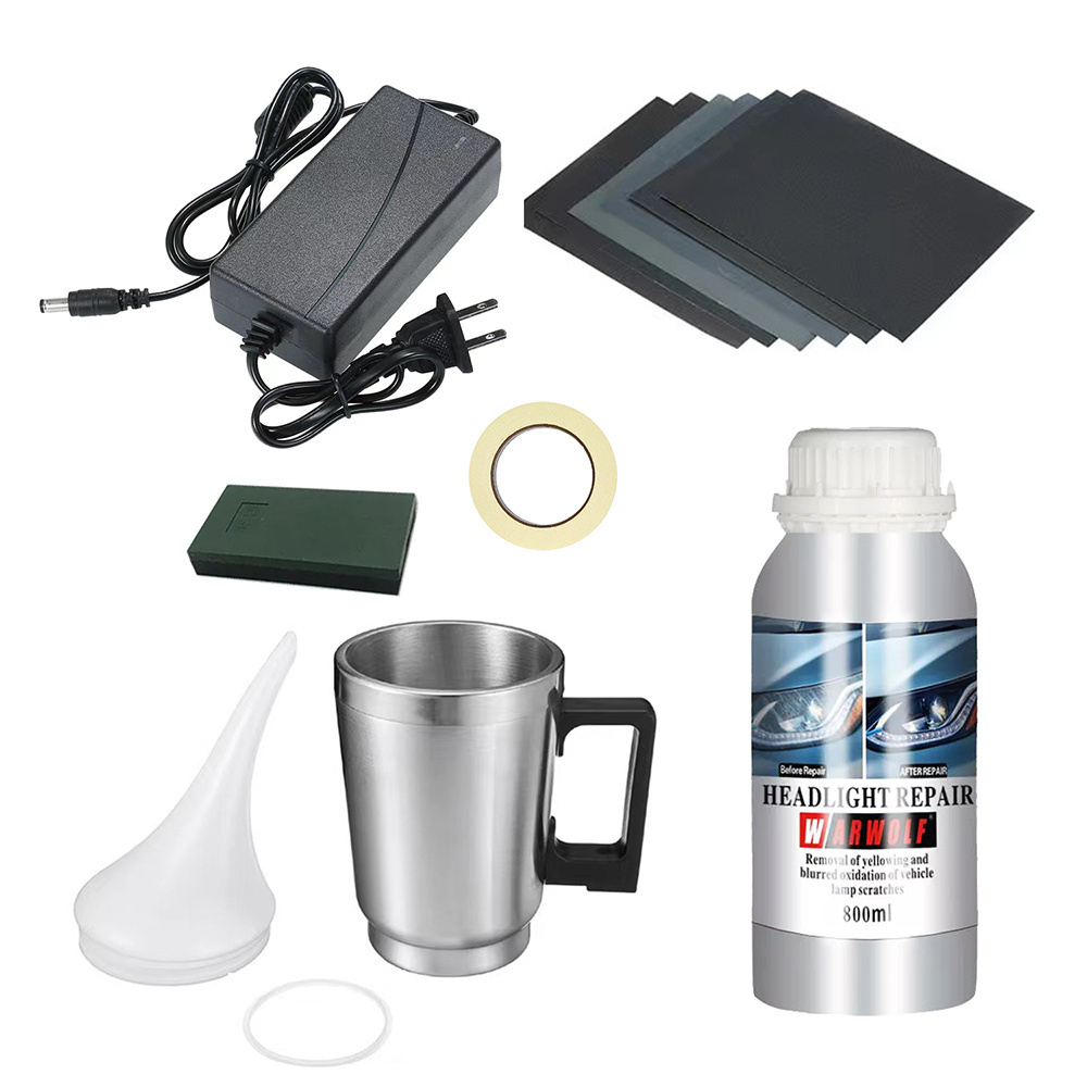 car lamp cleaner repair liquid fluid headlight polish coating headlights restoration kit polymer