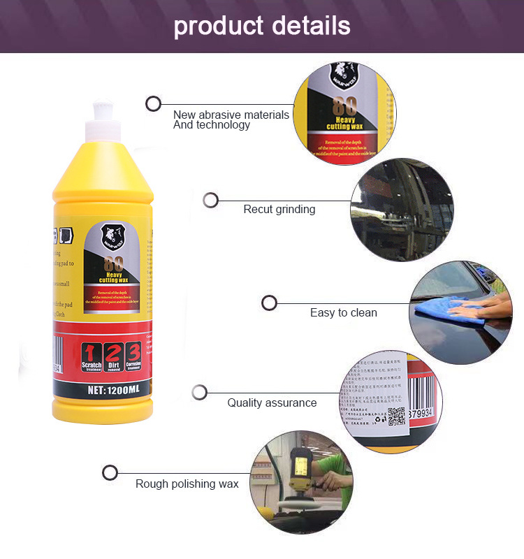 warwdlf Liquid Car Polish Wax 1L Car Polishing Agent polish wax car