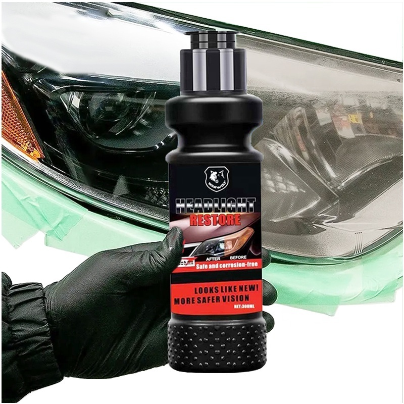 Easy Operation DIY Car Ceramic Headlight Restoration Cleaning Polishing Kit for Restore Care Sun Damaged Headlights