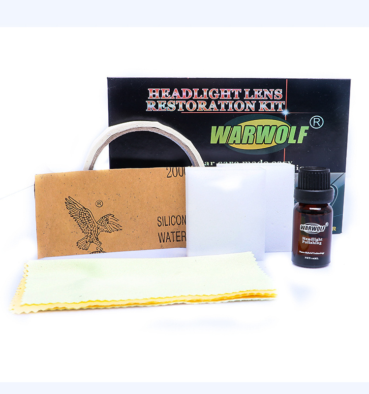 car headlight nano coating headlamp restoration kit headlight lens cleaner Headlight Restore and Protect