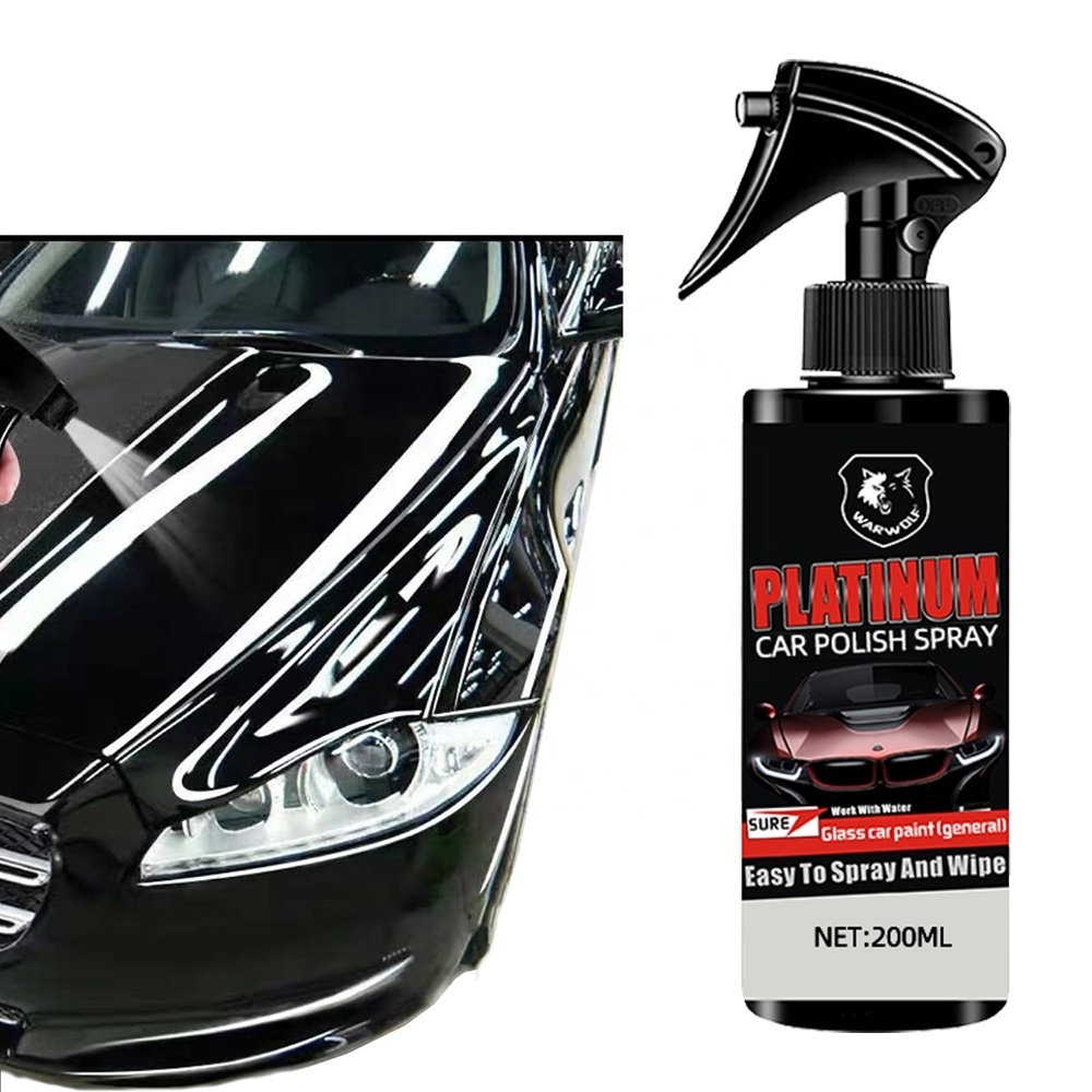 200ML Nano Glass Ceramic Coating Polishing Spraying Wax For Auto Agent Ceramic Car Wash Fortify Quick Coat Polish & Sealer Spray