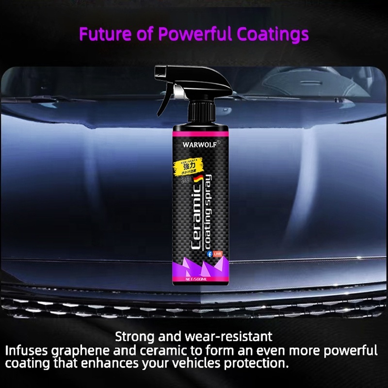 Auto Agent Ceramic Car Wax Wash Fortify fast All shine Cars Nano Ceram Car Ceramic Coating Liquid Spray