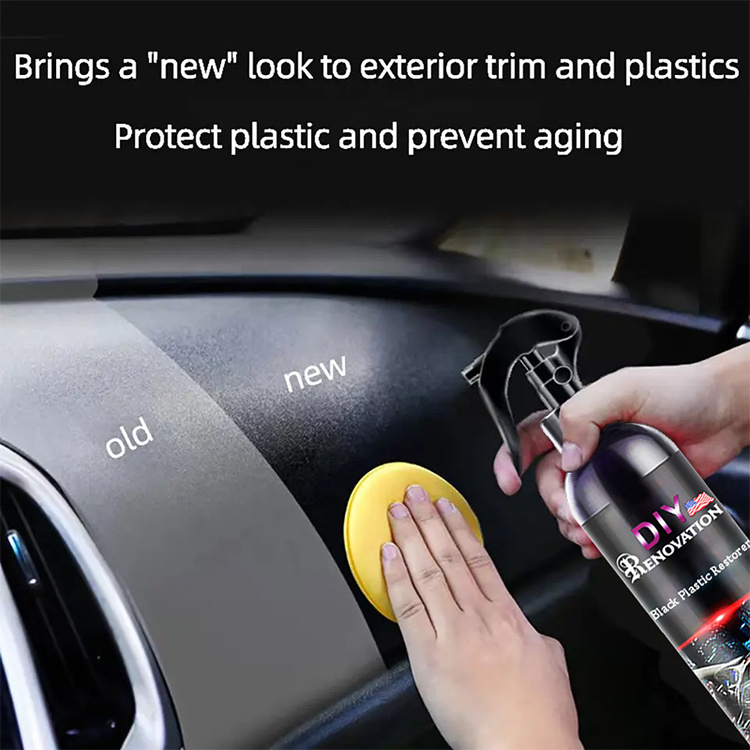 Ultimate Black Plastic Restorer, Car Plastic Restorer Gives New Life to Exterior Plastic, Vinyl and Rubber Trim