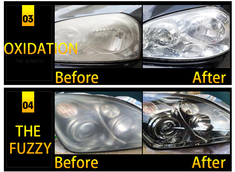 polishing of headlights paint for car headlight protection film  nano ceramic coating