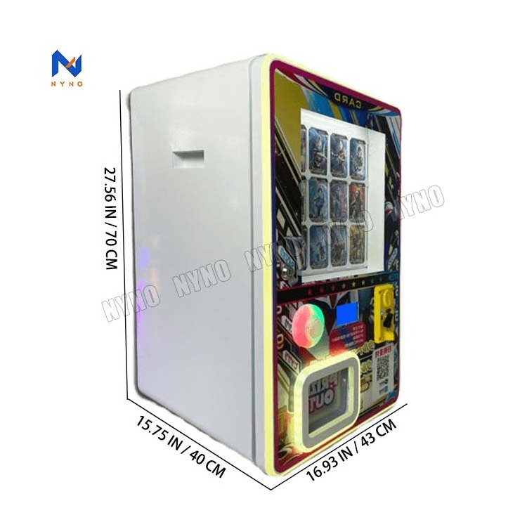 Bulk trading card game vending machine dispenser flat sticker tattoo ppokemon card vending machine