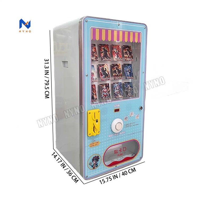 Hot sale Ppokemon card vending machine card pack dispenser anime cards Tatoo vending machine sticker vending machine