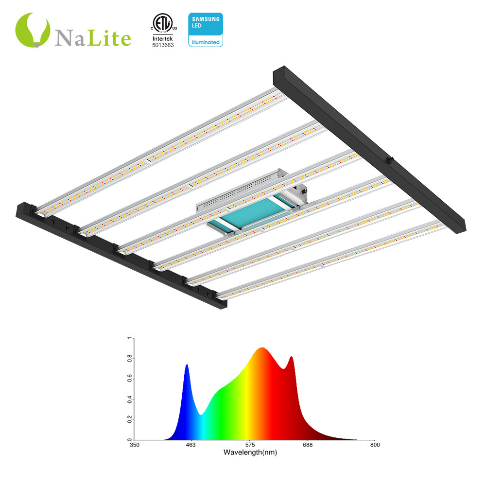 Nalite Newest Hydroponic IP65 Waterproof Mega Plus LM301b 650W Full Spectrum LED Grow Light Bar