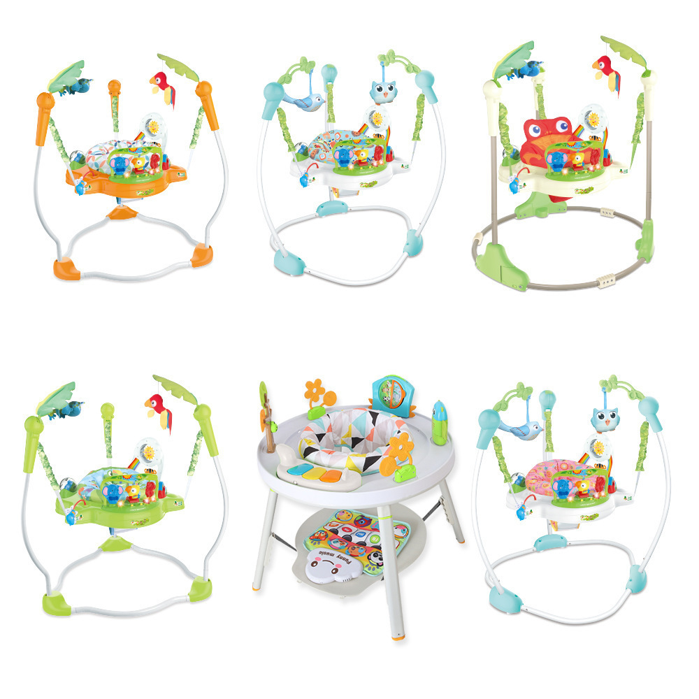 High Quality Foldable Jumper Walker Wheels Music Bounce Chair Baby Activity Center Jumperoo Baby Swing Chair