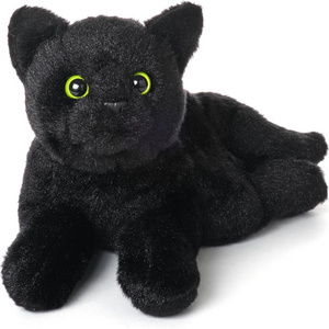 Stuffed Animal Realistic Black Cat Plush Toy Soft Kitten Stuffed Animal Black Cat Plushie for Home Decor Animal Collection