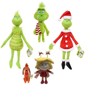 2024 Exquisite Plush Toys Green Fur Grinch Children's Cartoon Toys Animals Custom Toy Maker Small Stuffed Plush Unisex Play