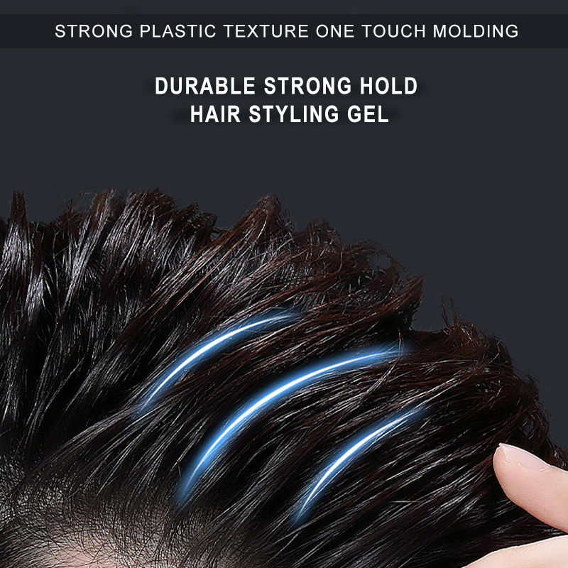 Long-lasting Moisturizing Argan Oil Retro Big Back Shape For Men Hair Styling Gel With Comb Aqua Wax