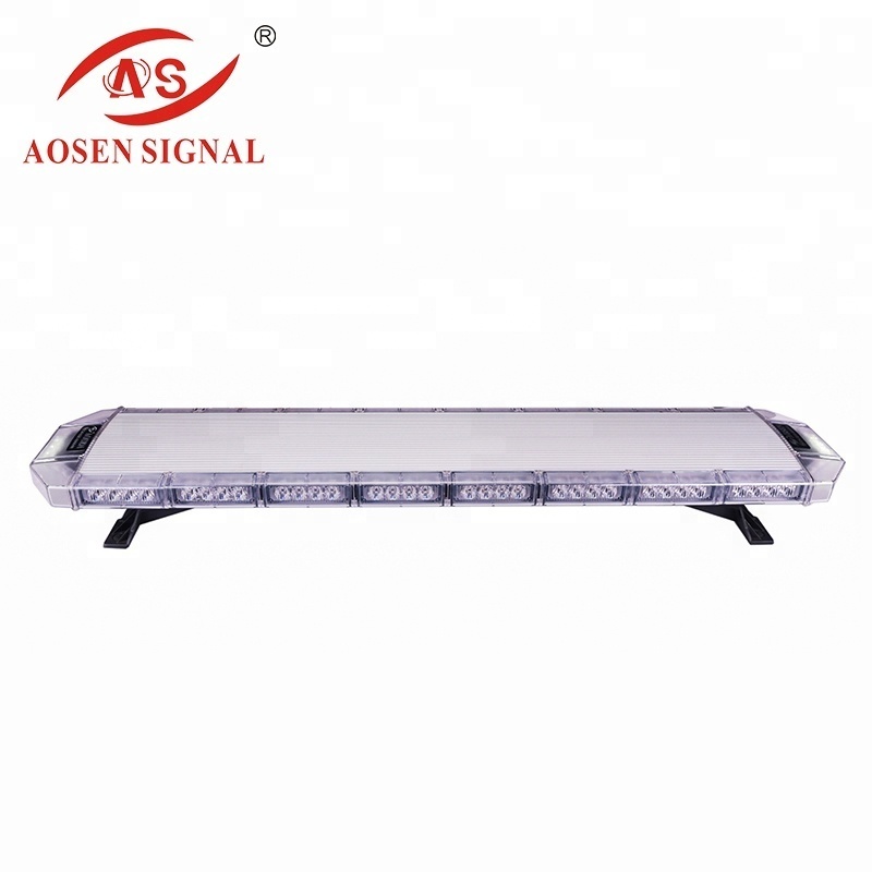 Led roof light bar/double side car strobe lightbar/flashing led warning light 12v