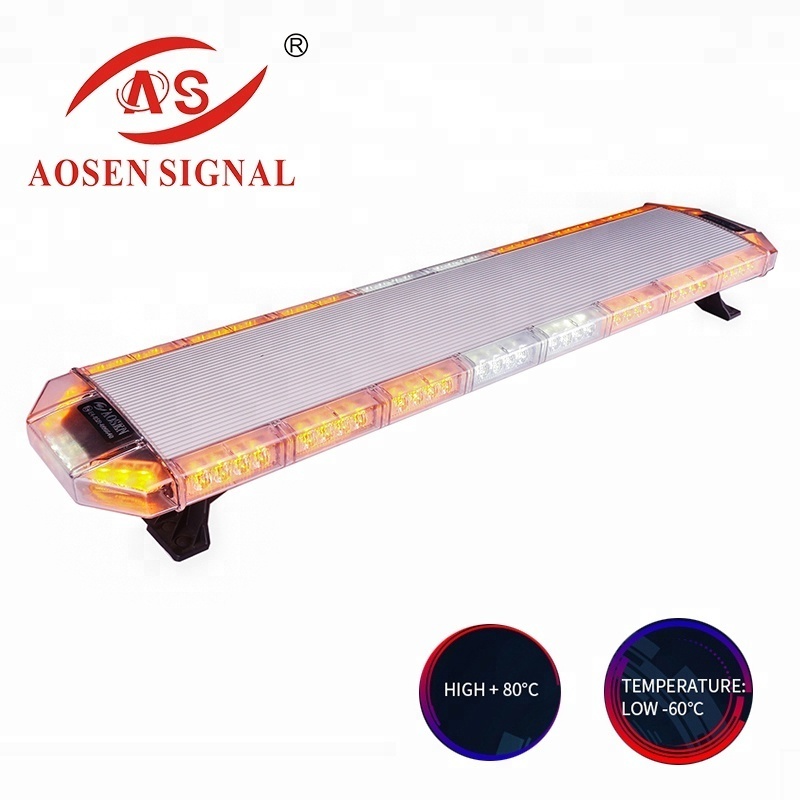 Amber flashing emergency vehicle warning light bar/ LED ambulance car roof lights for law enforcement