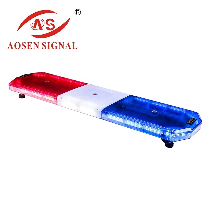 8B915 Lighting Systems Red Blue Ultra-thin Emergency Warning 88Led Light Bar for Tow Truck