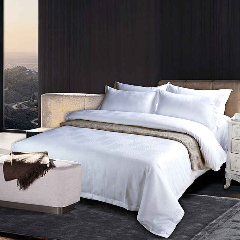 Hotels And Hospitals Used 60s 300tc Bed Sheet 100% Cotton Bedding Sets 7 Pieces Soft Fluffy Bedding Set