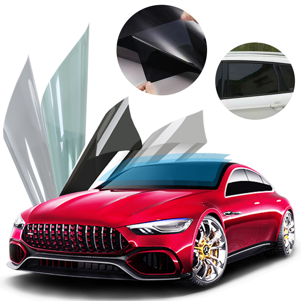 Wholesale UV Insulation 1.52*1m Visible Light 5%-70%  Dyed Tinted Window Film For Car Interior Temperture and Privacy