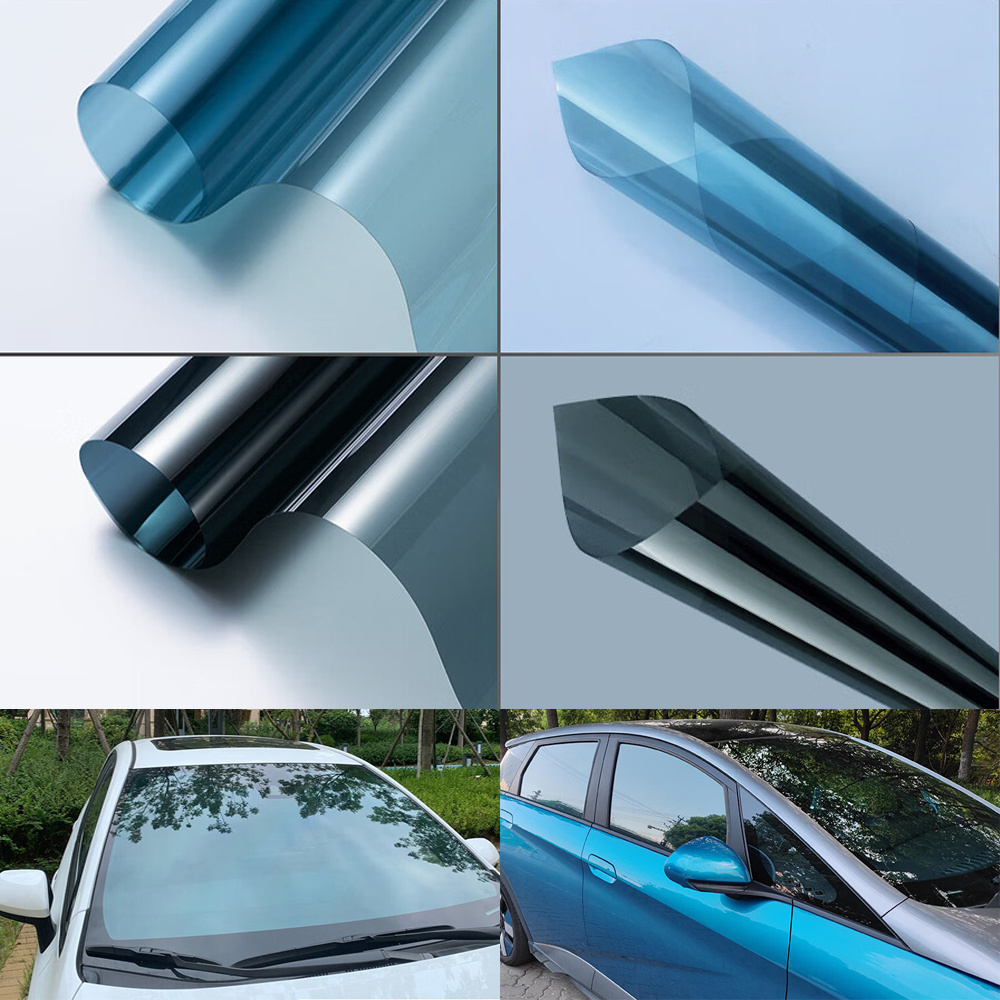 Wholesale UV Insulation 1.52*1m Visible Light 5%-70%  Dyed Tinted Window Film For Car Interior Temperture and Privacy