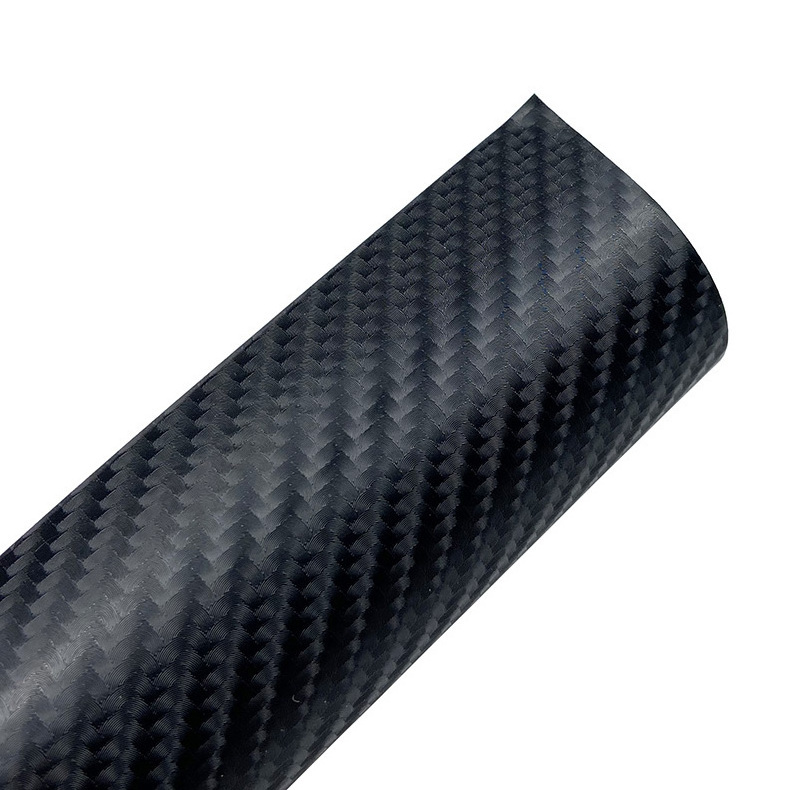 Factory Price Decorative Vehicle Adhesive 1.52*30m 3D 4D 5D Black Carbon Fiber Car Sticker Vinyl Wrapping Film