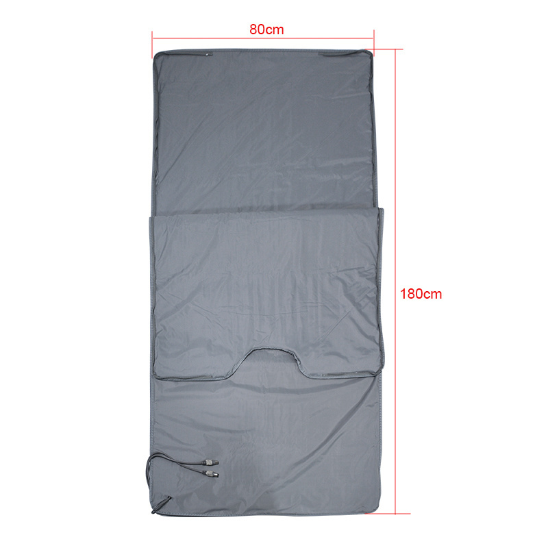 Factory wholesale sauna slimming blanket body wraps 2 zone heat healer infrared weight loss home beauty salon wellness center