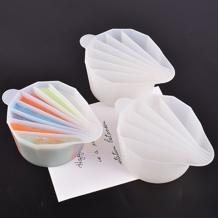 New Ideas  6/7/8 Silicone Epoxy Resin Mixing Cup UV Resin Color Mixing Distribution Measuring Cup DIY Epoxy Resin Tools