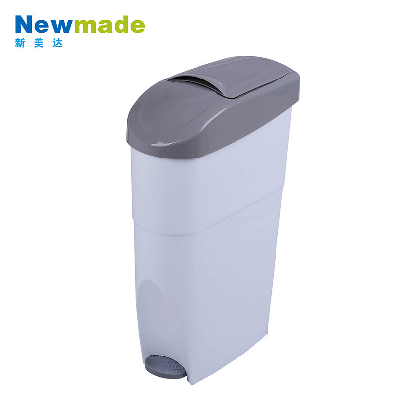 Trash Can Lady Women Female Sanitary Trash Bin Foot Pedal Plastic Modern 18L Bathroom Support Storage Bucket Rectangular PP&ABS