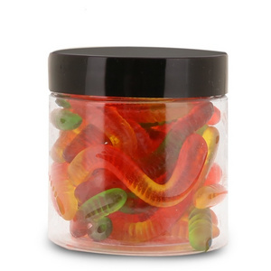 Fruit Flavor Worm Shape Sour Jelly Gummy Chewy Soft Candy