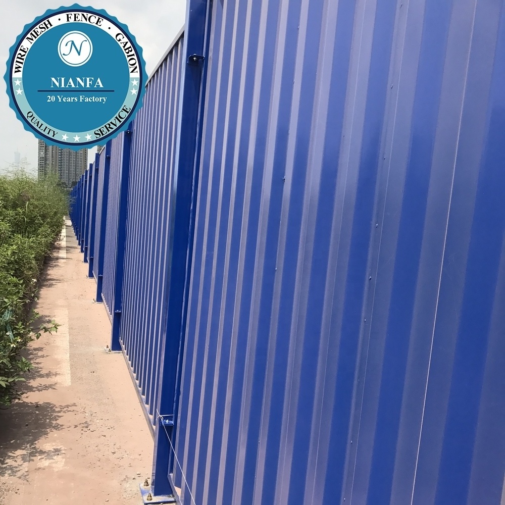 Modern Privacy Corrugated Metal Fence/Corrugated Metal Retaining Wall(Guangzhou Factory)