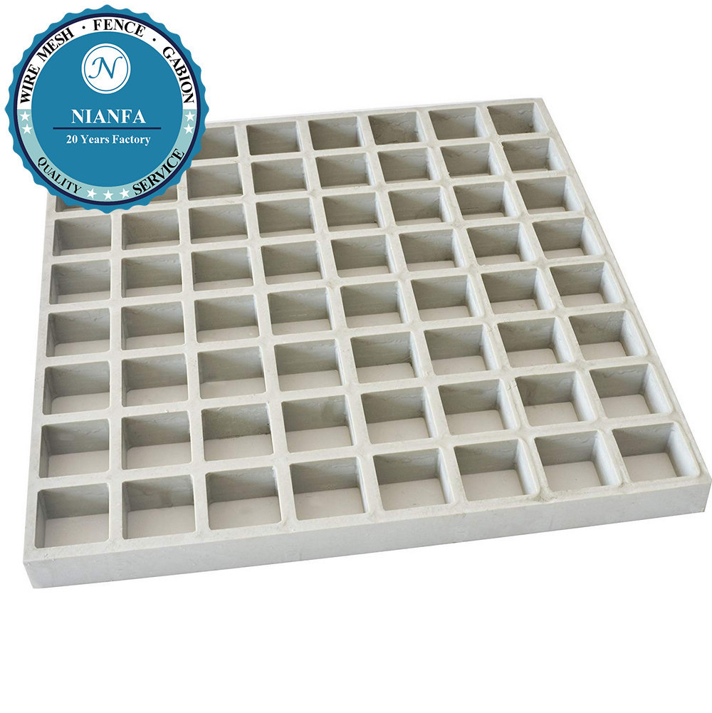 FRP GRP Anti-slip/Concave / Grit Fiberglass Mesh Pultruded Bar Grating