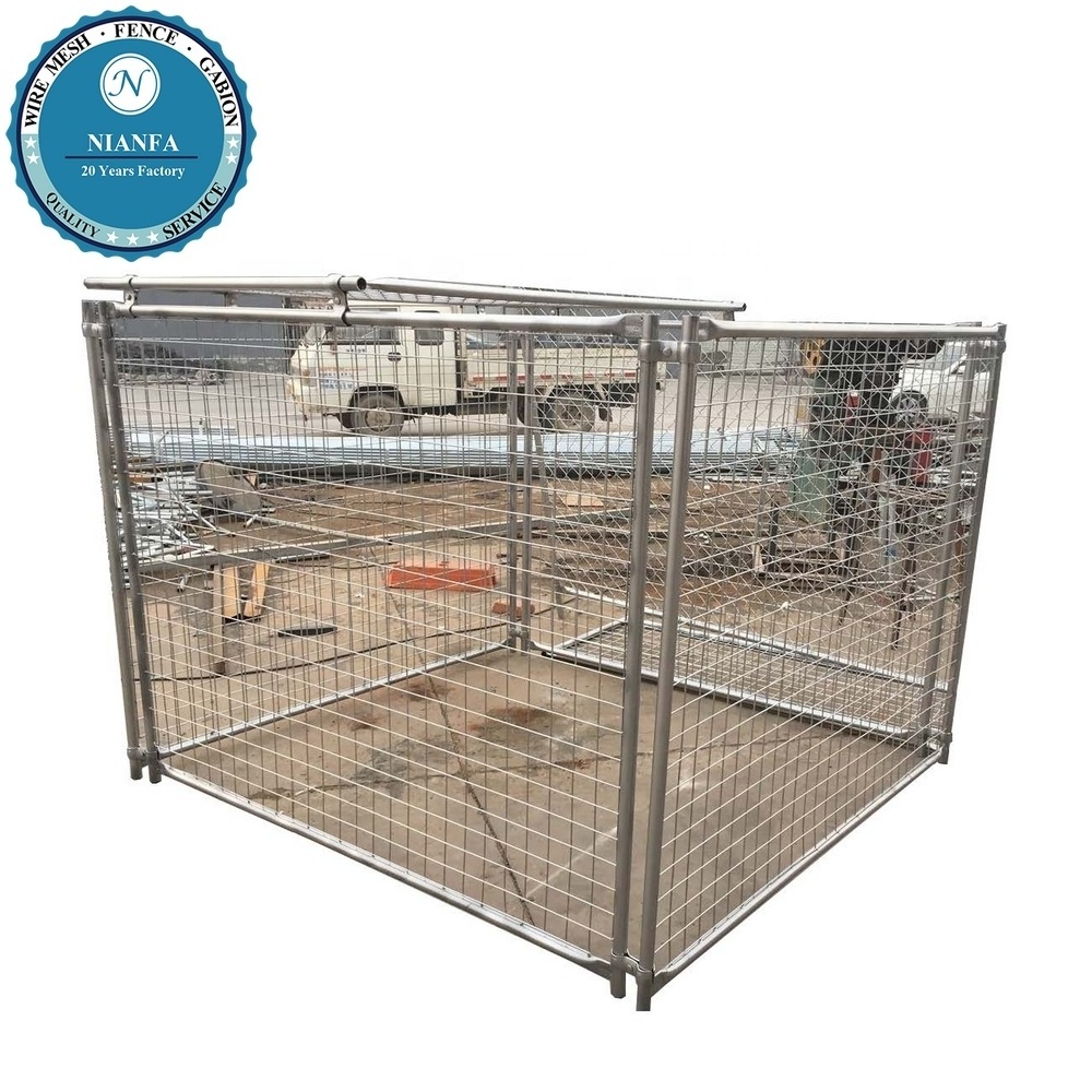 Rubbish cage 1500mm x 1800mm x 1800mm with lids and side and rear panels for sale melbourne/ temporary fencing cage