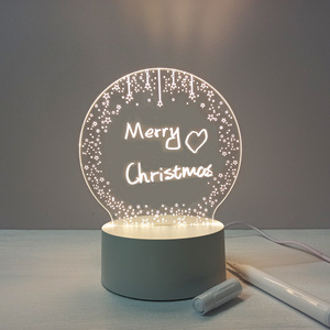 Popular Personalized Decorative Lighting Modern Led Writing Board Message 3d Lamp LED Night Light Acrylic Light