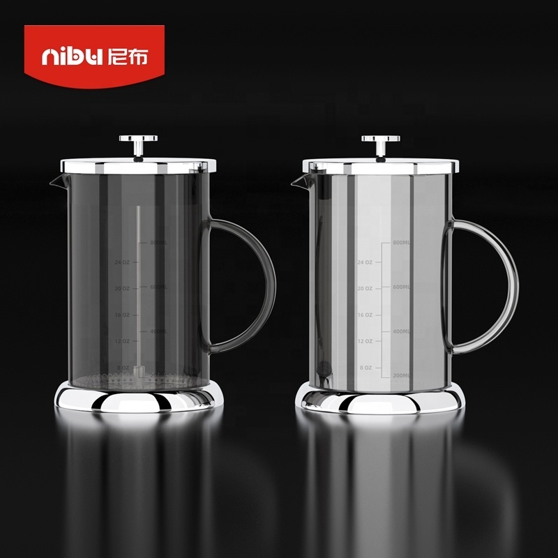 NIBU Wholesale Metal Filter Mesh for Tea Travel Stainless Glass Coffee Pot Coffee Maker French Press